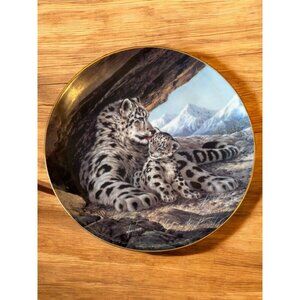 Vintage The Snow Leopard By Will Nelson 1988 Collector Plate only